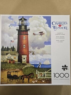 Charles Wysocki 'Daddy's Coming Home' 1000-Piece Puzzle Buffalo Games